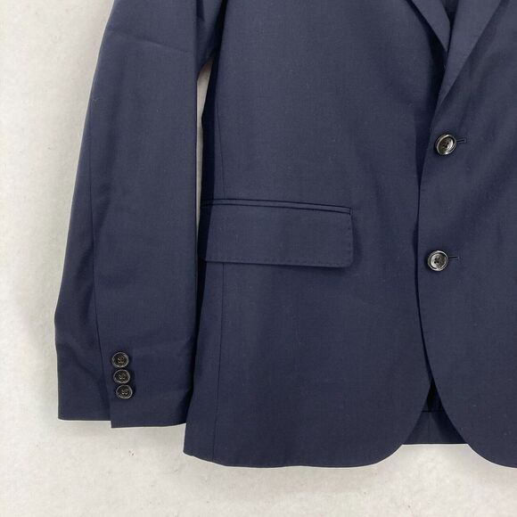 J.Crew Kenmare Suit Jacket Blazer Mens 34S Blue Wool Loro Piana 2 Button Formal - Picture 5 of 16